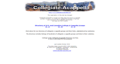 Desktop Screenshot of collegiate-acappella.com